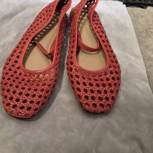 Madewell Red Woven Flats
